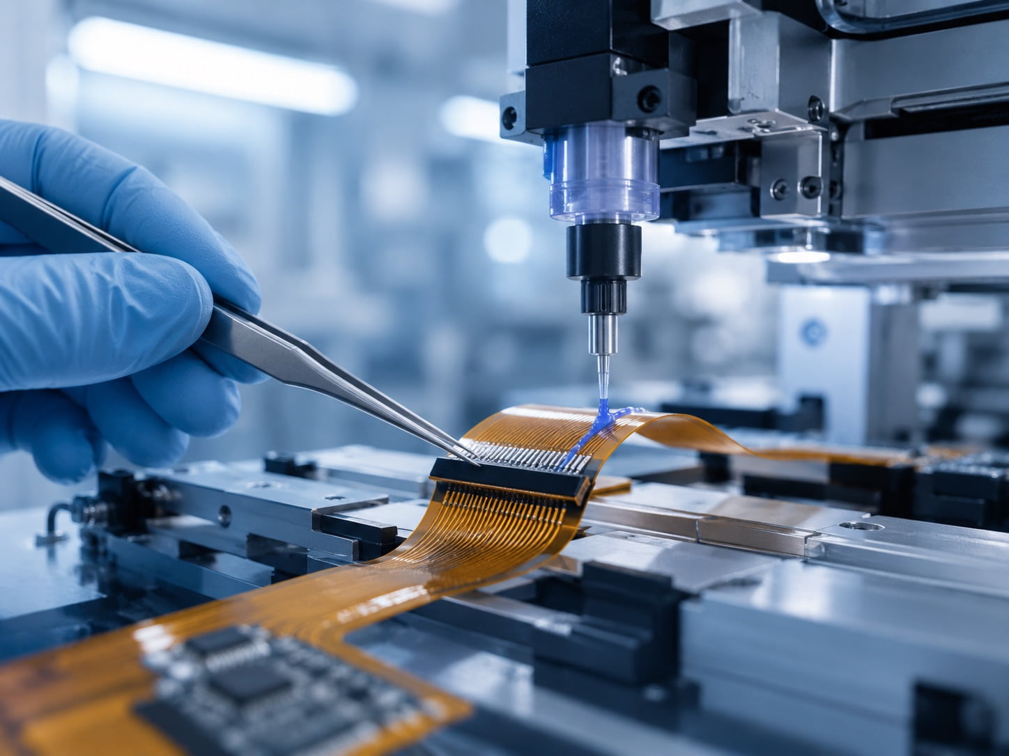 FPC flexible printed circuit adhesive application
